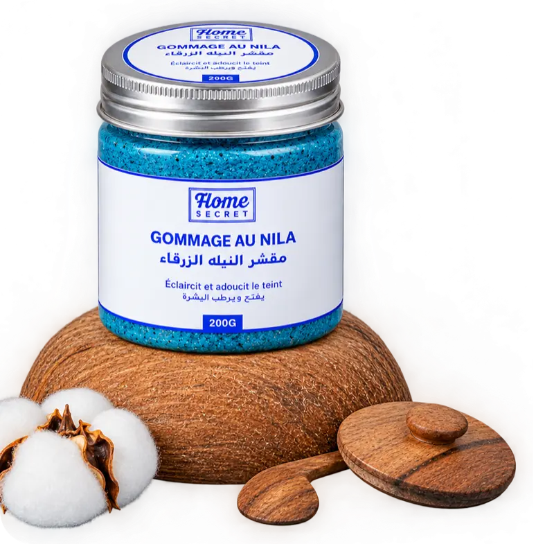 مقشر النيلة الزرقاء من Home Secret، 200 غرام، مع جوز الهند